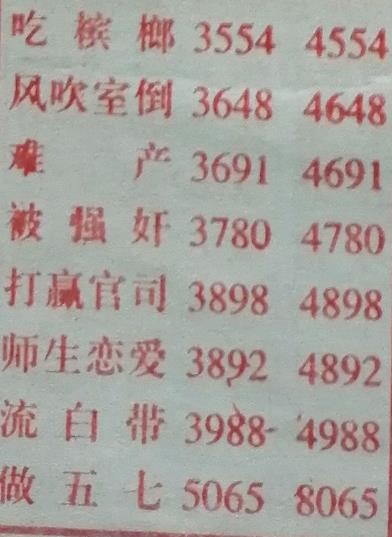 吃槟榔 梦兆图